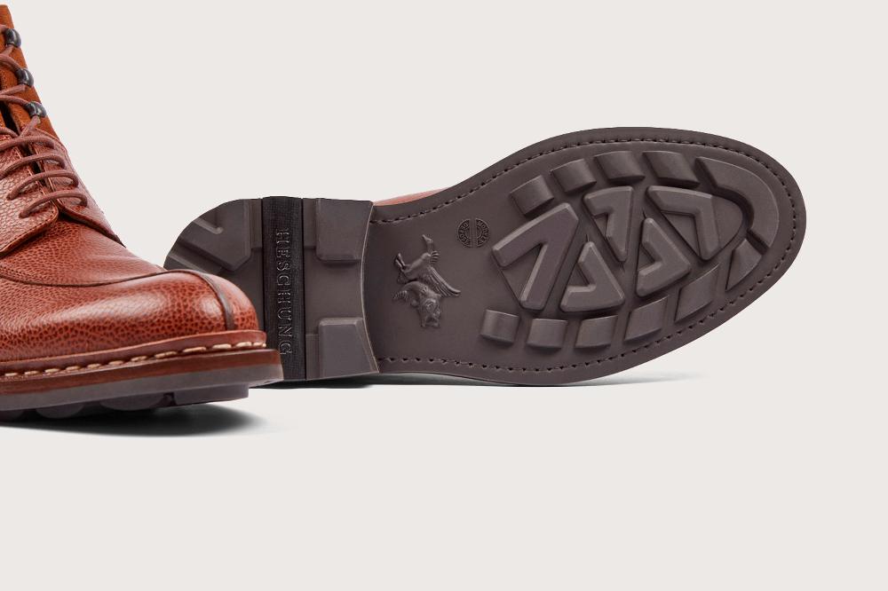 Heschung Bottine En Cuir Ontario Pour Homme Semelle Gomme Coloris Gold