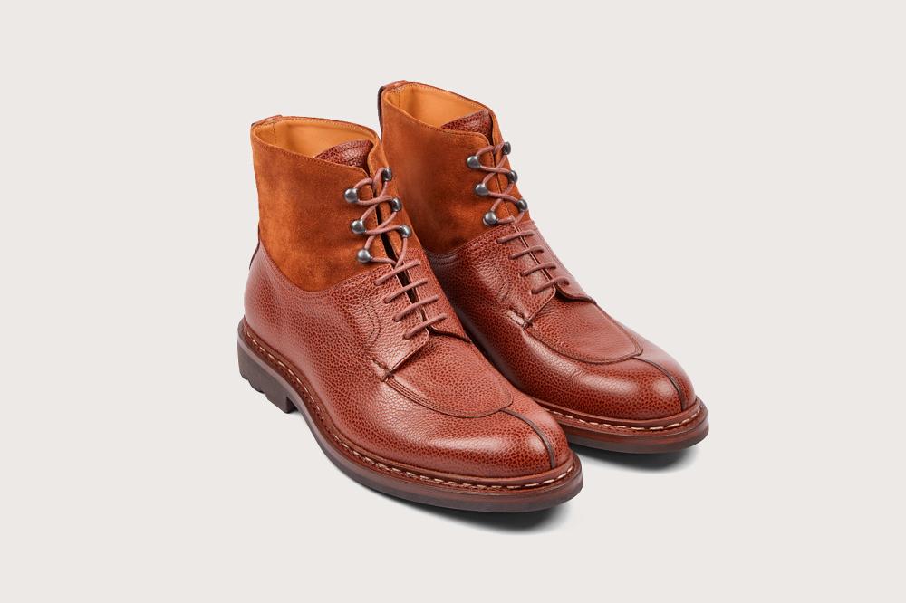 heschung Bottine en cuir Ontario pour Homme semelle gomme coloris Gold