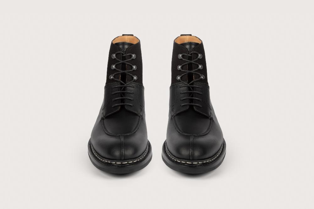 Heschung Bottine En Cuir Suportlo Pour Homme Semelle Gomme Coloris Noir