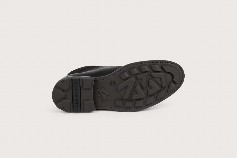 Heschung Bottine En Cuir Suportlo Pour Homme Semelle Gomme Coloris Noir