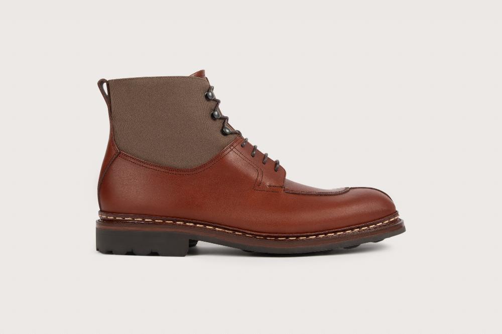 Heschung Bottine En Cuir Suportlo Pour Homme Semelle Gomme Coloris Expresso