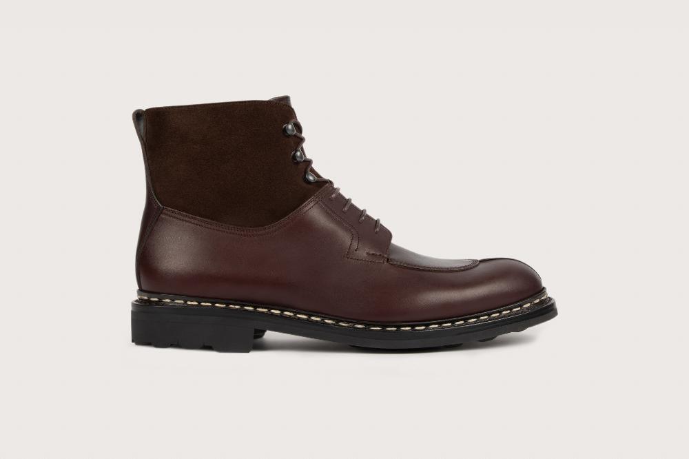Heschung Bottine En Cuir Suportlo Pour Homme Semelle Gomme Coloris Moro