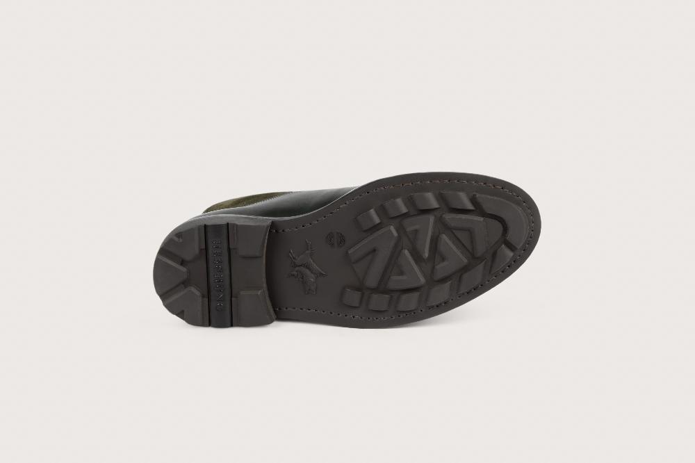 Heschung Bottine En Cuir Suportlo Pour Homme Semelle Gomme Coloris Sapin