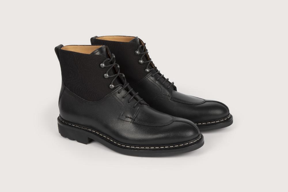 heschung Bottine en cuir Suportlo pour Homme semelle gomme coloris Noir