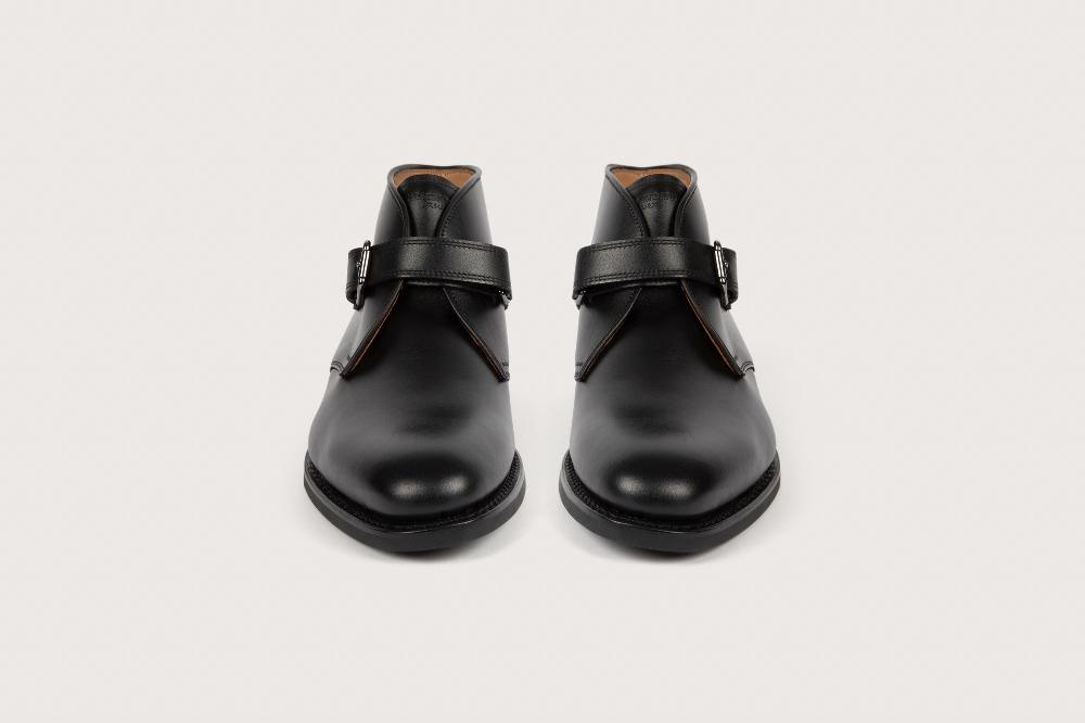 Heschung Bottine En Veau Box Pour Homme Semelle Gomme Coloris Noir