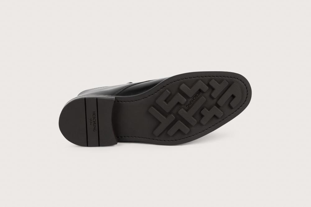 Heschung Bottine En Veau Lisse Pour Homme Semelle Gomme Coloris Noir