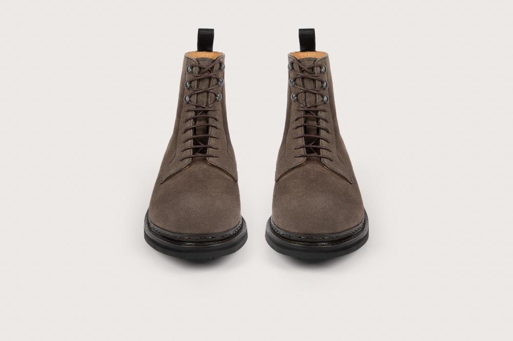 Heschung Bottine En Veau Velours Pour Homme Semelle Gomme Coloris Acacia