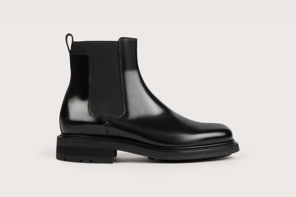 Heschung Chelsea Boots Femme Intemporelles En Cuir Brillant Noir Pour Une Allure Casual Ou Habillée