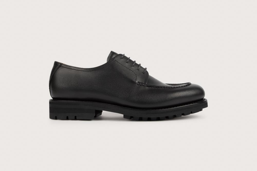 Heschung Derby En Cuir Anilcalf Pour Homme Semelle Gomme Coloris Noir