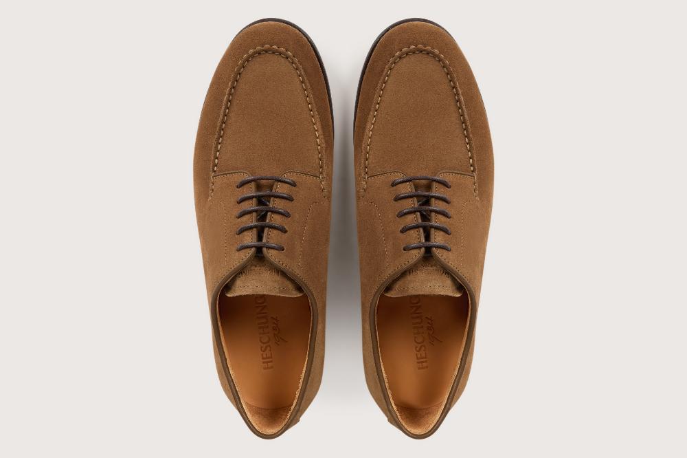 Heschung Derby En Cuir De Veau Pour Homme Semelle Cuir Coloris Terre