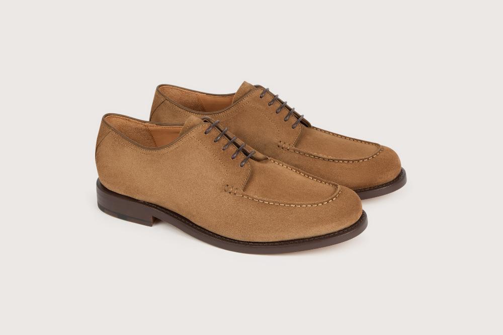 heschung Derby en cuir de veau pour homme semelle cuir coloris terre heschung Derby en cuir de veau pour homme semelle cuir coloris terre