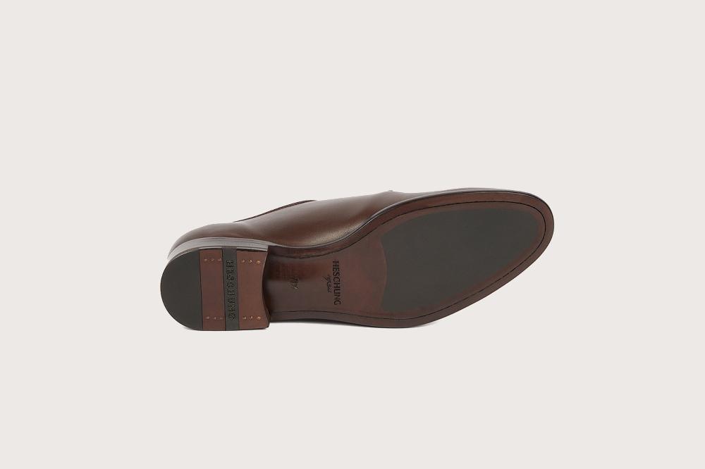 Heschung Derby En Cuir Lisse Pour Homme Semelle Cuir Coloris Café