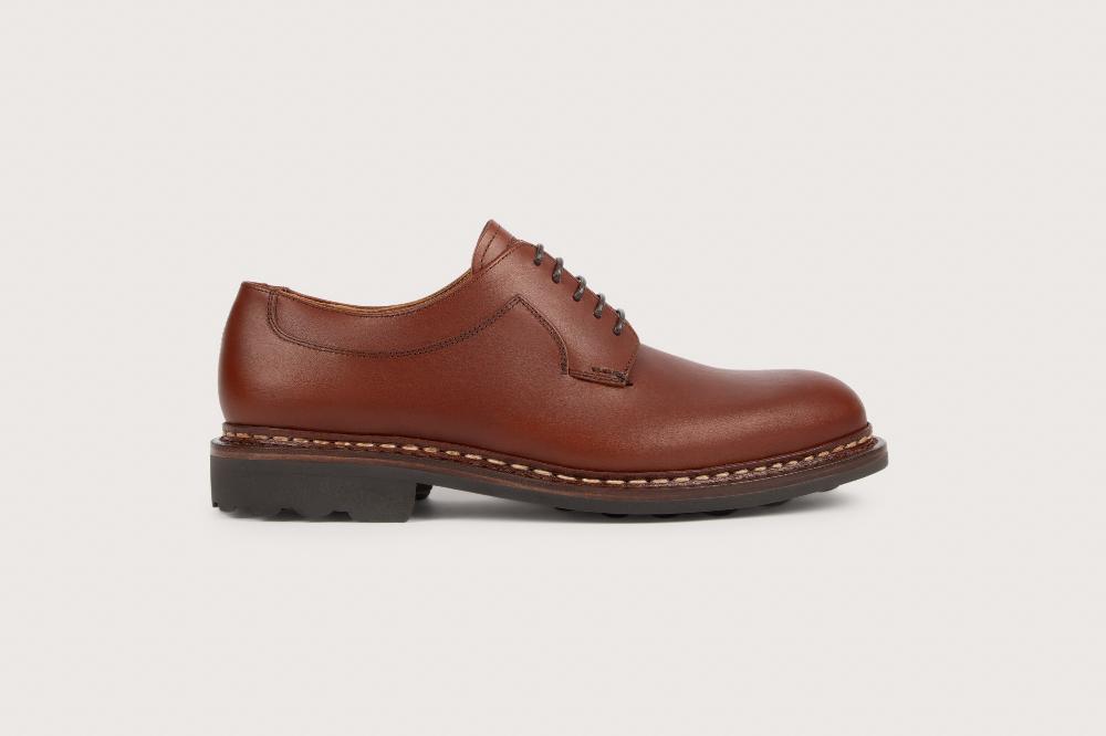 Heschung Derby En Cuir Suportlo Imperméable Pour Homme Semelle Gomme Coloris Espresso