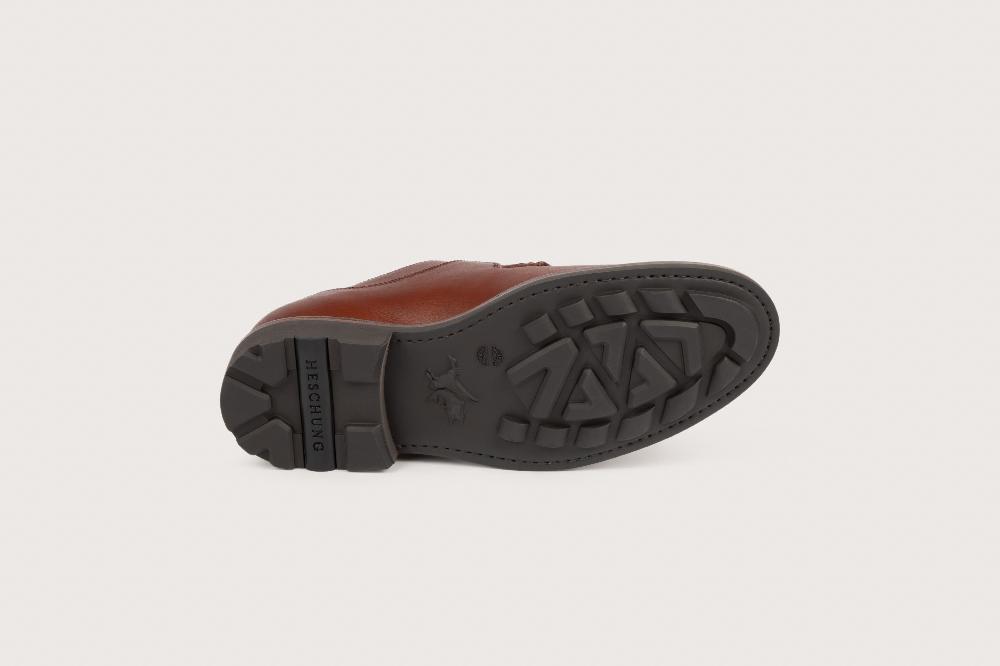 Heschung Derby En Cuir Suportlo Imperméable Pour Homme Semelle Gomme Coloris Espresso
