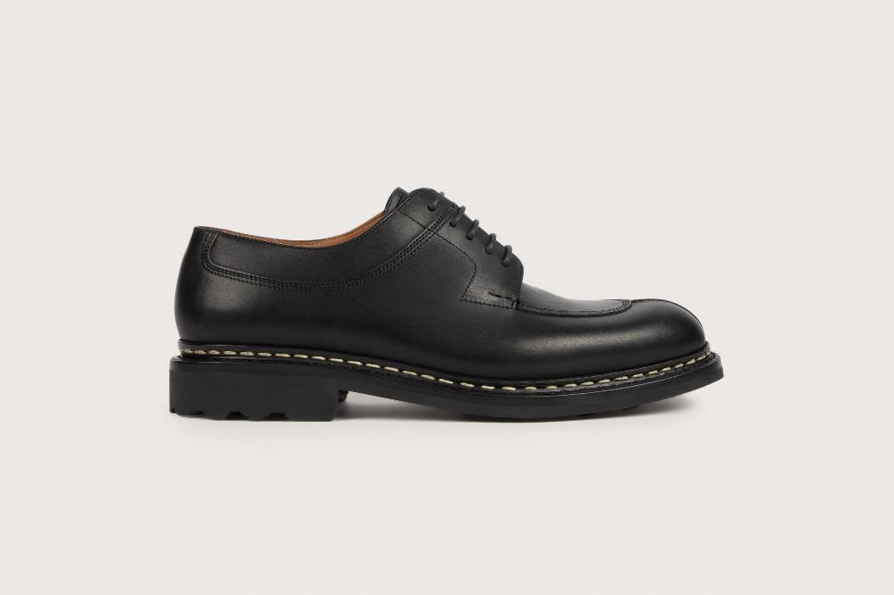 Heschung Derby En Cuir Suportlo Imperméable Pour Homme Semelle Gomme Coloris Noir