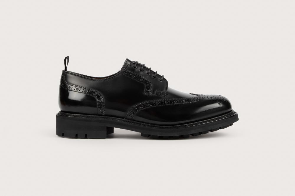 Heschung Derby En Veau Windsor Pour Homme Semelle Gomme Coloris Noir