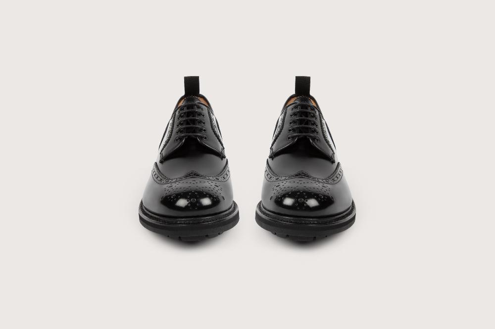 Heschung Derby En Veau Windsor Pour Homme Semelle Gomme Coloris Noir