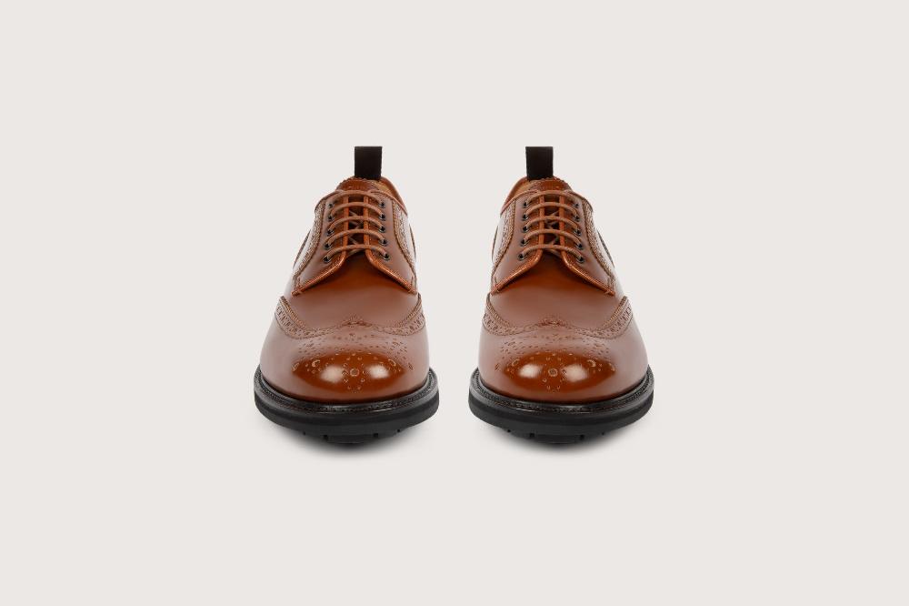 Heschung Derby En Veau Windsor Pour Homme Semelle Gomme Coloris Cognac
