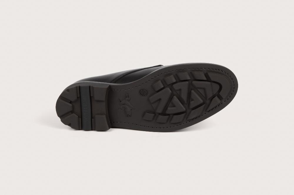Heschung Derby Femme Intemporel En Cuir Lisse Noir Pour Une Allure Casual Ou Habillée