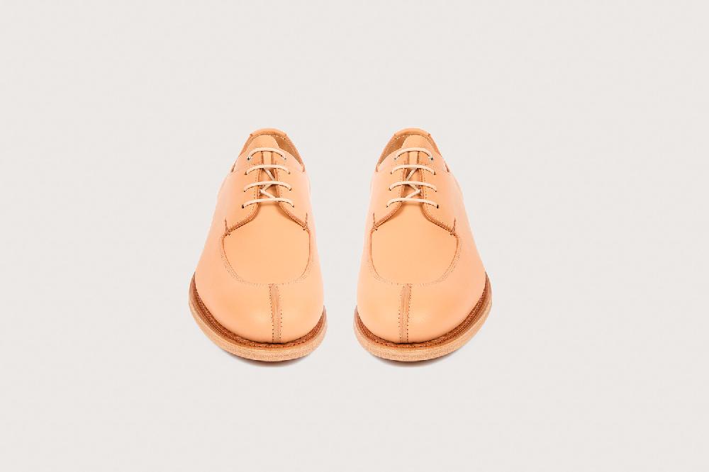 Heschung Derby Intemporel Femme En Purecalf Sable Sur Semelle Cuir