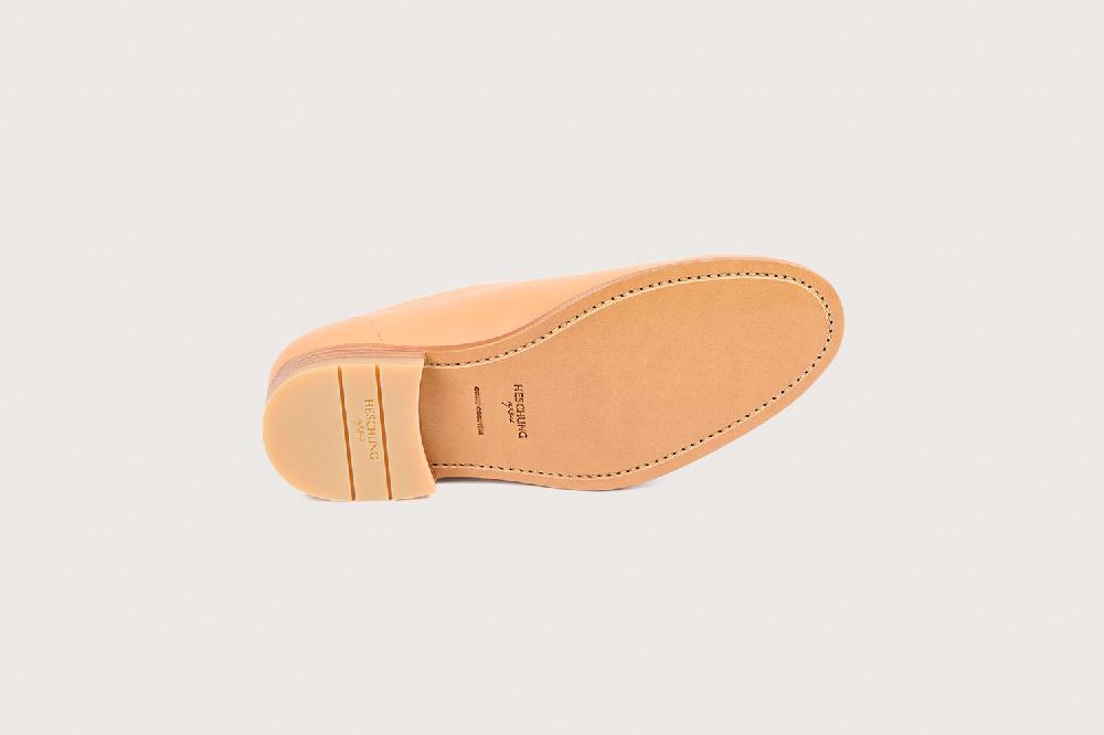 Heschung Derby Intemporel Femme En Purecalf Sable Sur Semelle Cuir
