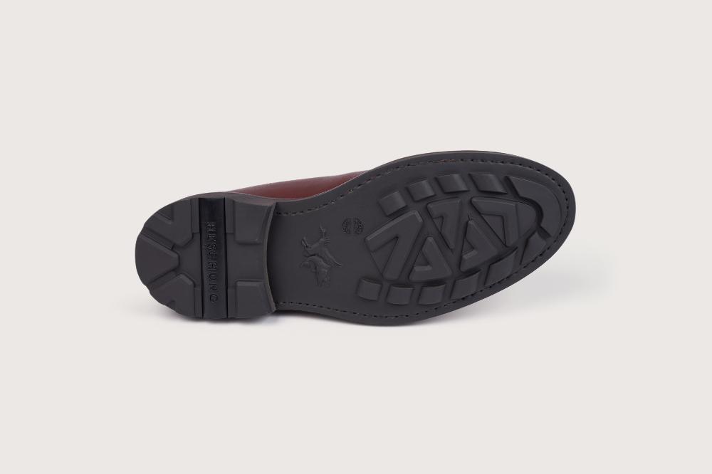 Heschung Derby Intemporel Homme à Bout Chasse Et En Cuir Lisse Imperméable Coloris Expresso