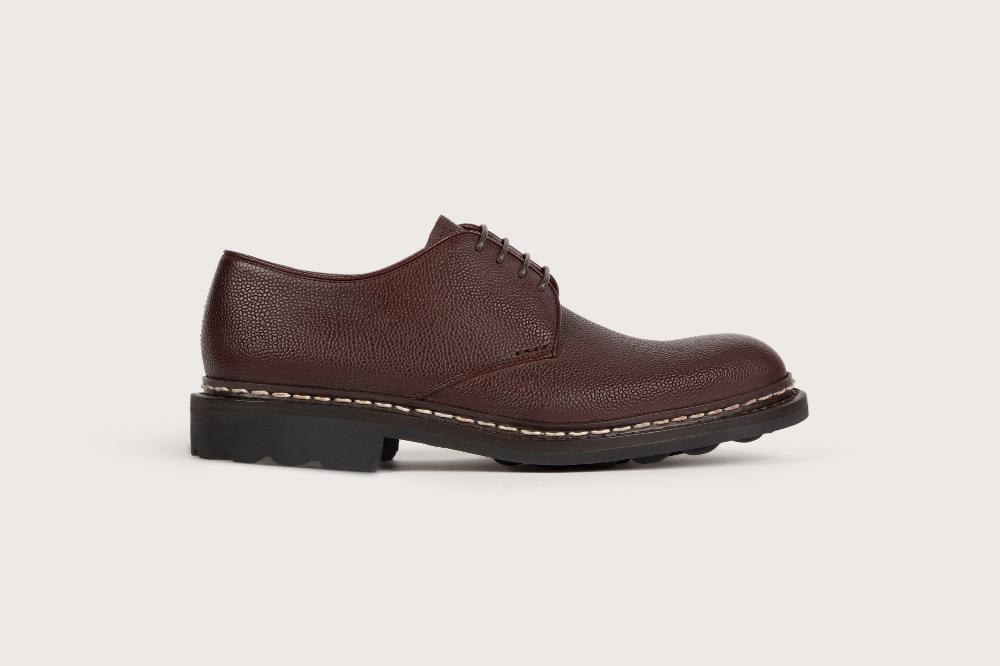 Heschung Derby Intemporel Homme En Cuir Grainé Moro Pour Une Allure Casual Ou Habillée