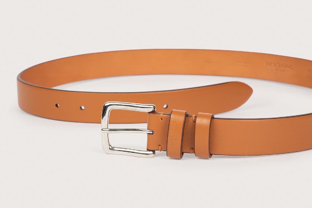 Heschung Ceinture Homme En Cuir Box Gold
