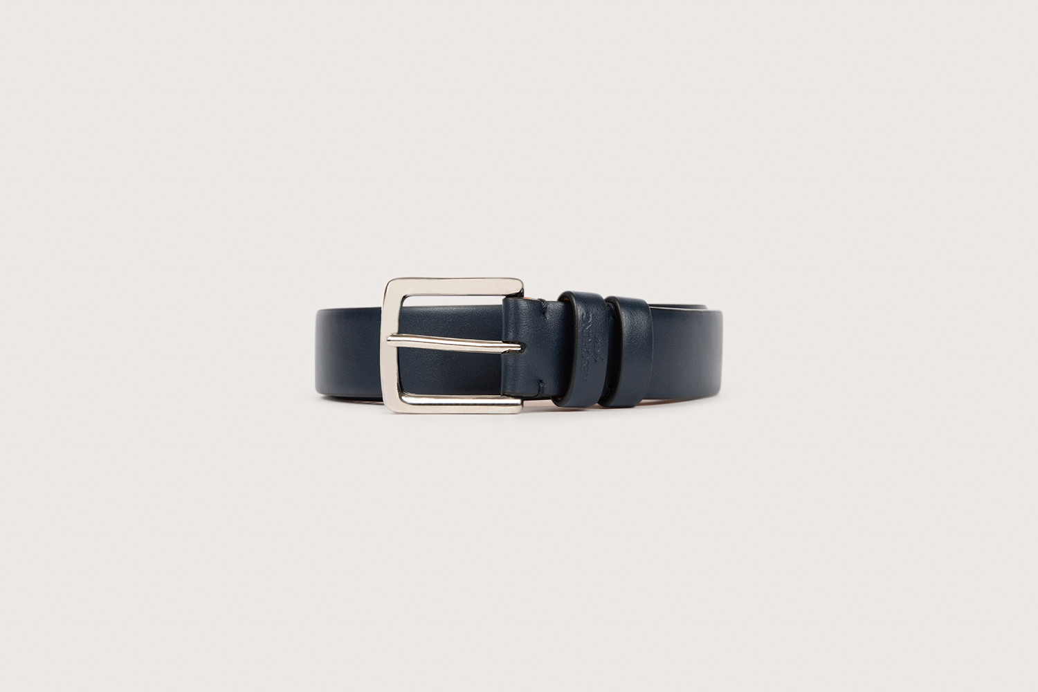 Heschung Ceinture Homme En Cuir Box Marine