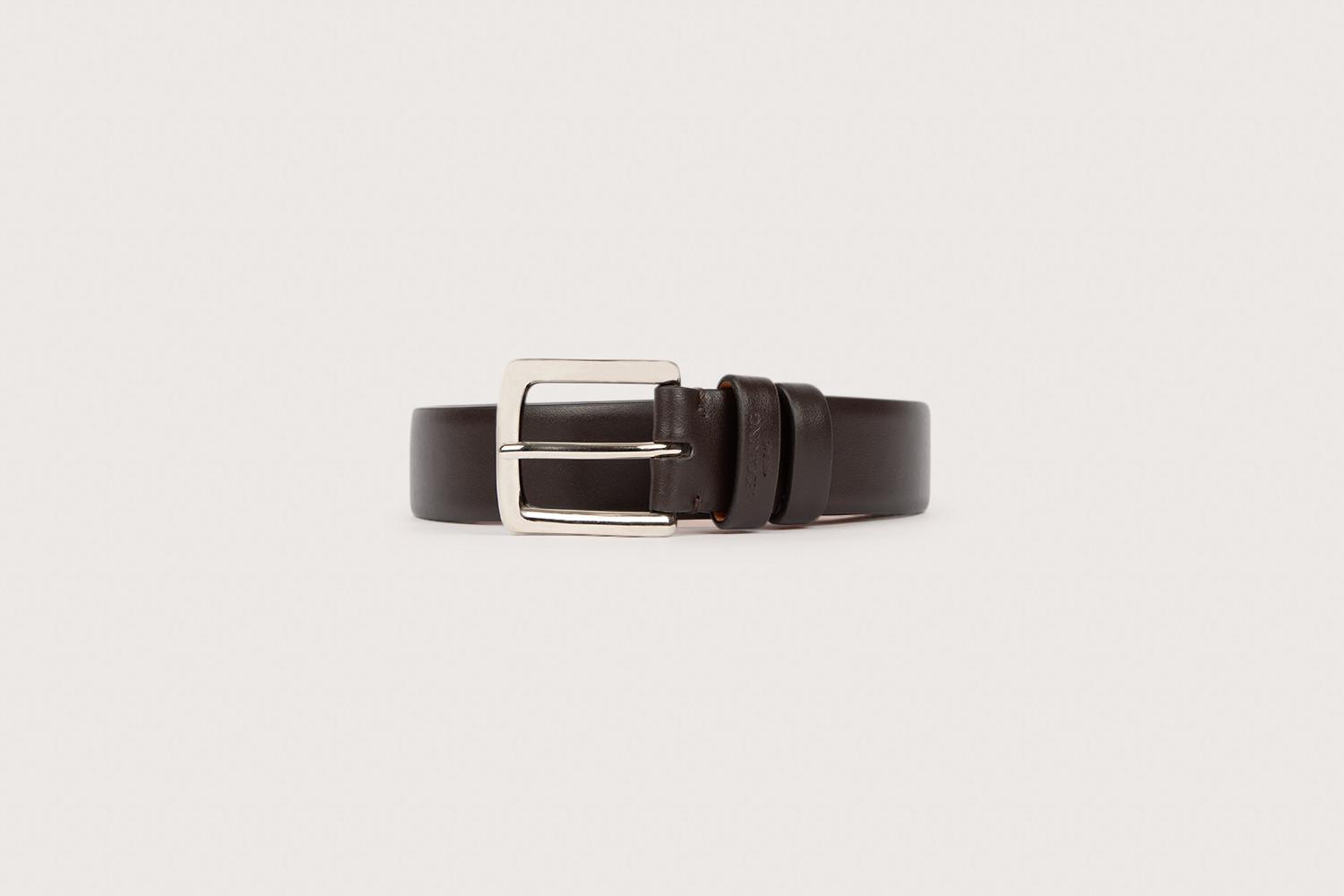 Heschung Ceinture Homme En Cuir Box Marron