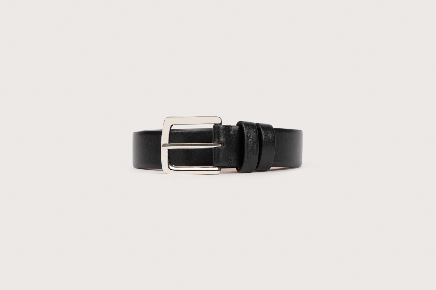 Heschung Ceinture Homme En Cuir Box Noir