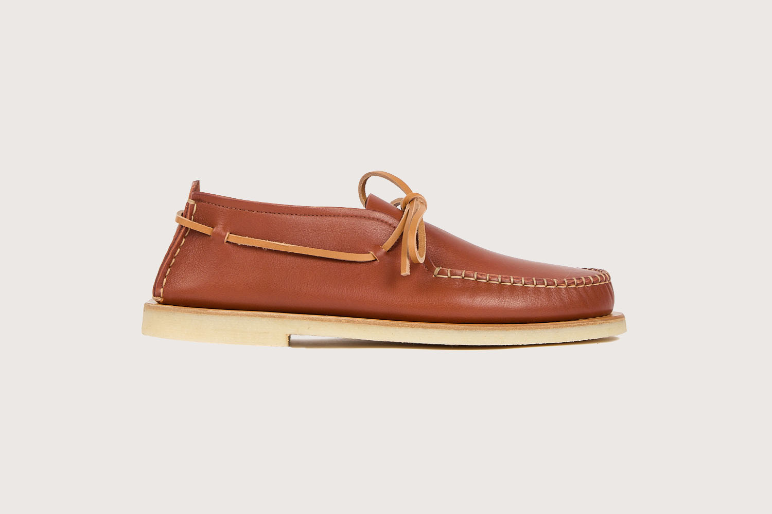 Heschung Mocassin Araphao Pour Homme Semelle Crêpe Coloris Fieno