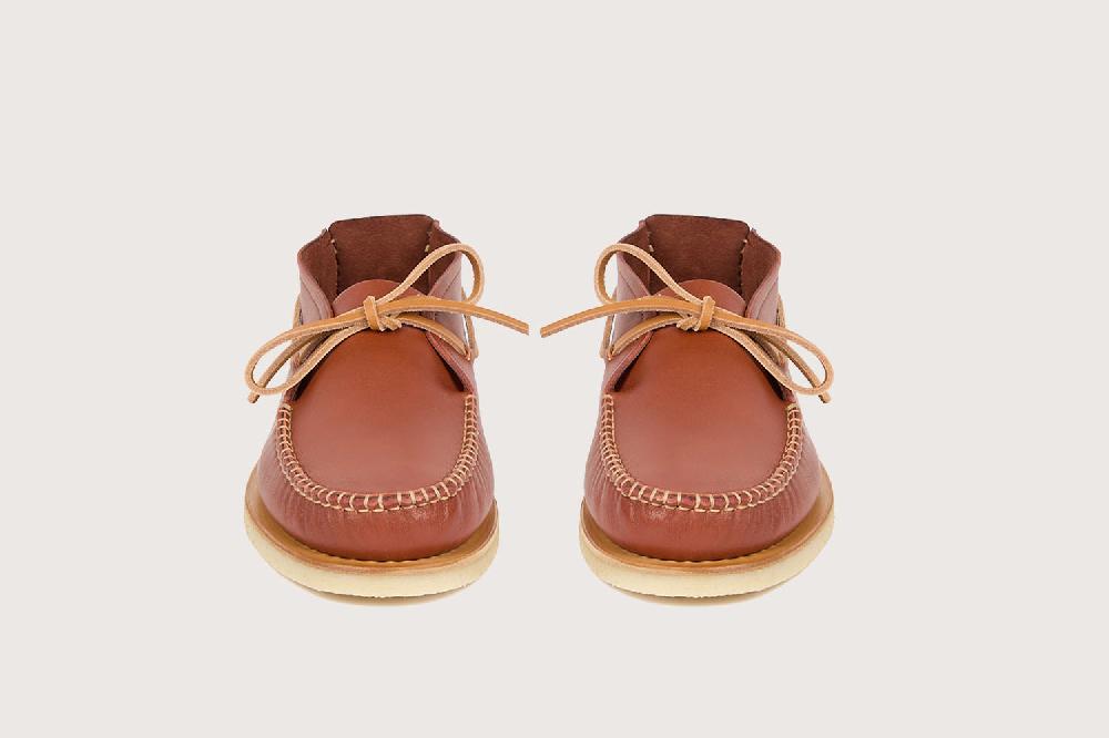 Heschung Mocassin Araphao Pour Homme Semelle Crêpe Coloris Fieno