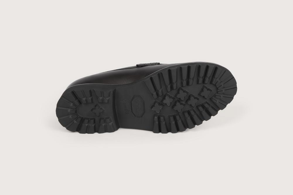 Heschung Mocassin En Cuir De Veau Pour Homme Semelle Gomme Coloris Noir