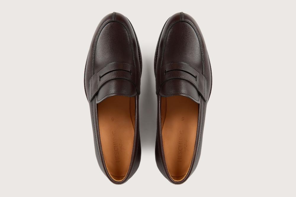 Heschung Mocassin Femme En Cuir Moro Sur Semelle Cuir Pour Une Allure élégante Et Affirmée