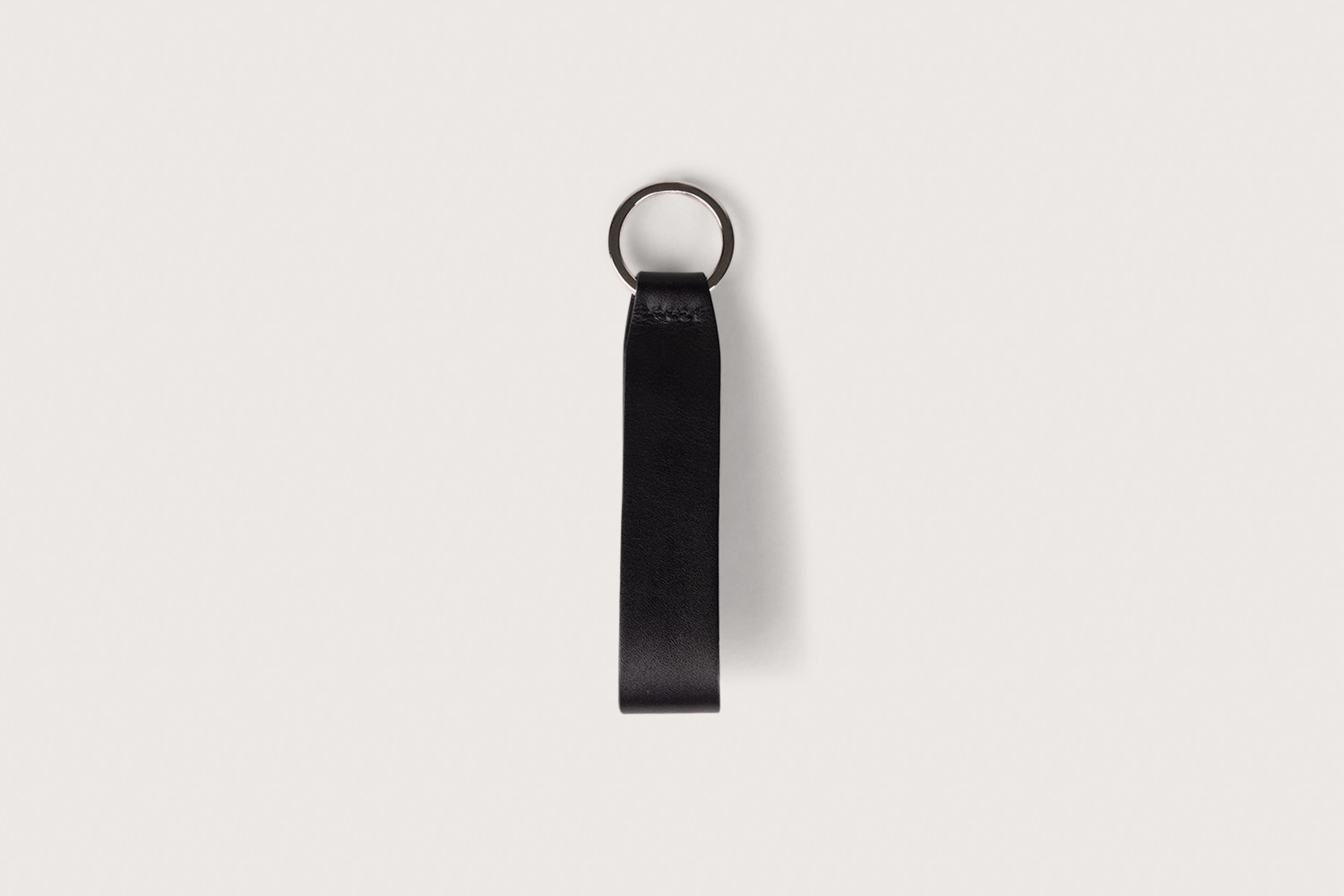 Heschung Porte-clés En Cuir De Veau Anilcalf Monochrome Noir