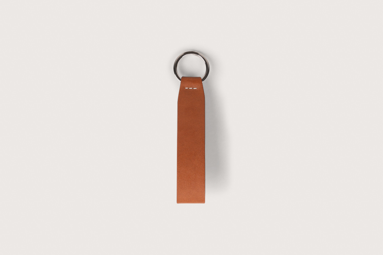 Heschung Porte-clés En Cuir De Veau Antikcalf Monochrome Gold