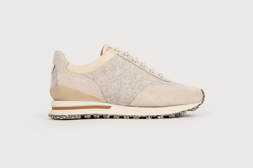 Heschung Sneakers Femme Raffinées Et élégantes En Cuir Velours Imperméable