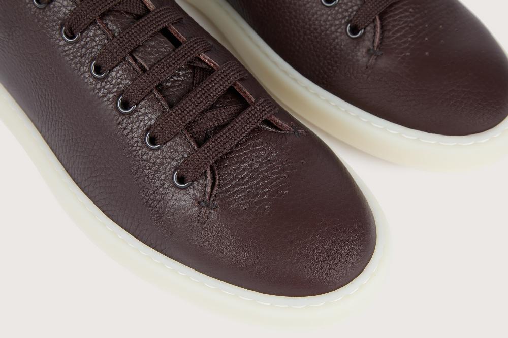 Heschung Sneakers Homme En Cuir De Veau Sur Une Semelle En Gomme élégantes Et Confortables