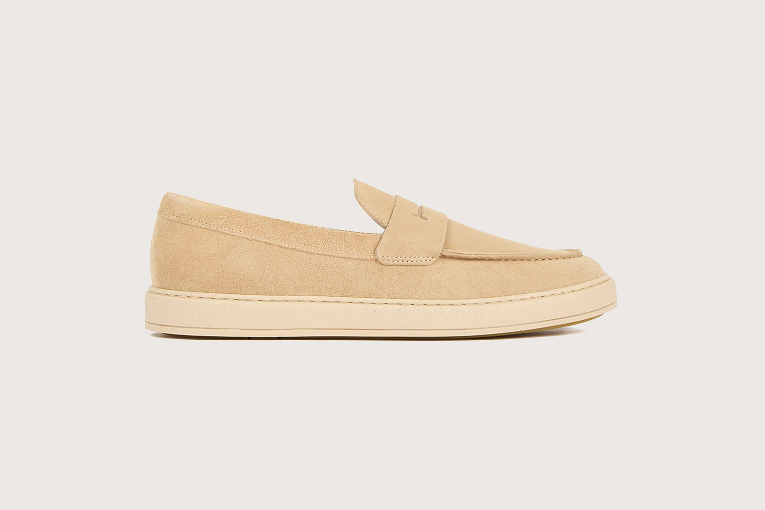 Heschung Sneakers Homme En Veau Velours Sable Sur Une Semelle En Gomme élégantes Et Confortables