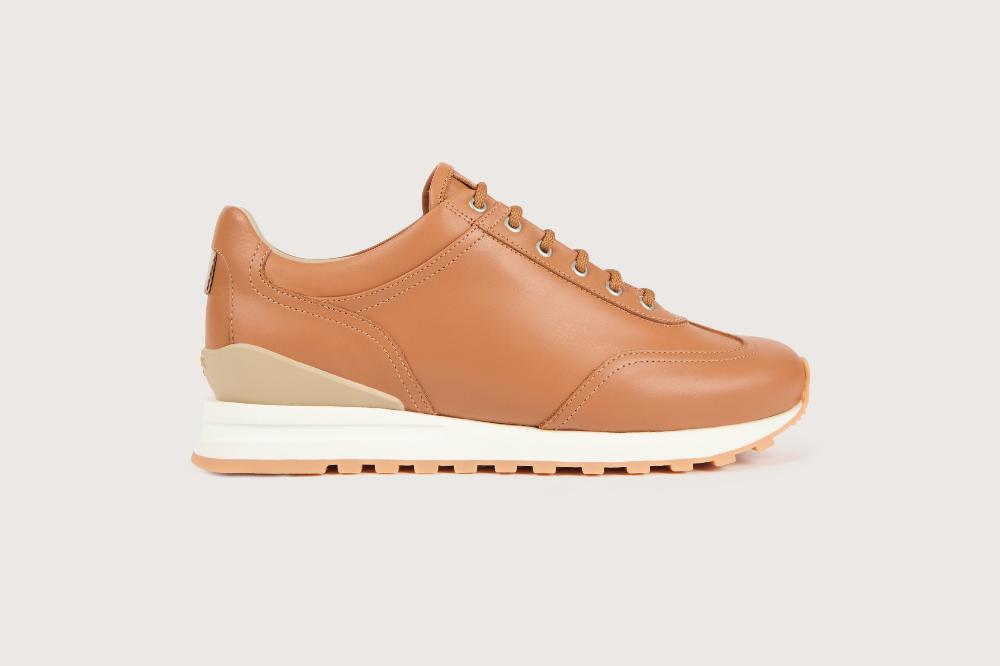 Heschung Sneakers Homme Raffinées Et élégantes En Cuir Lisse Coloris Gold