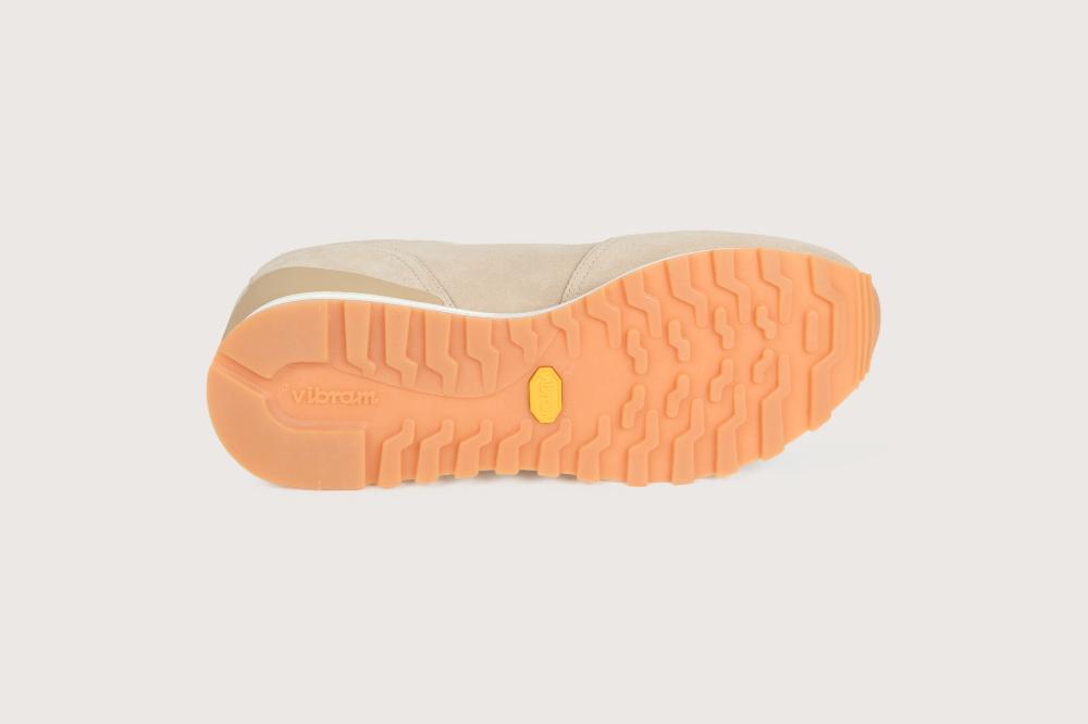 Heschung Sneakers Homme Raffinées Et élégantes En Cuir Velours Grege