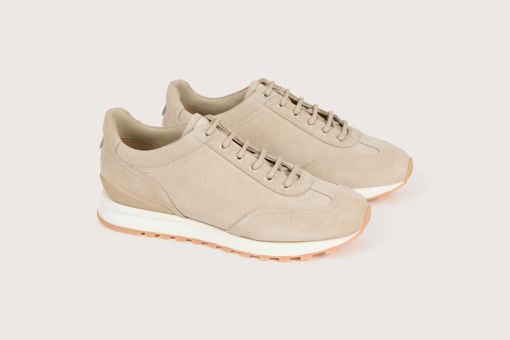 heschung Sneakers homme raffinées et élégantes en cuir velours Grege