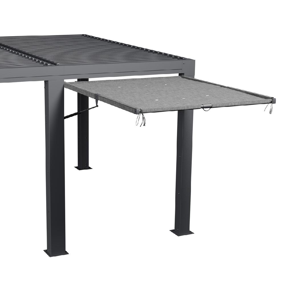 hesperide Auvent pour pergola bioclimatique MAJAÉ Granit