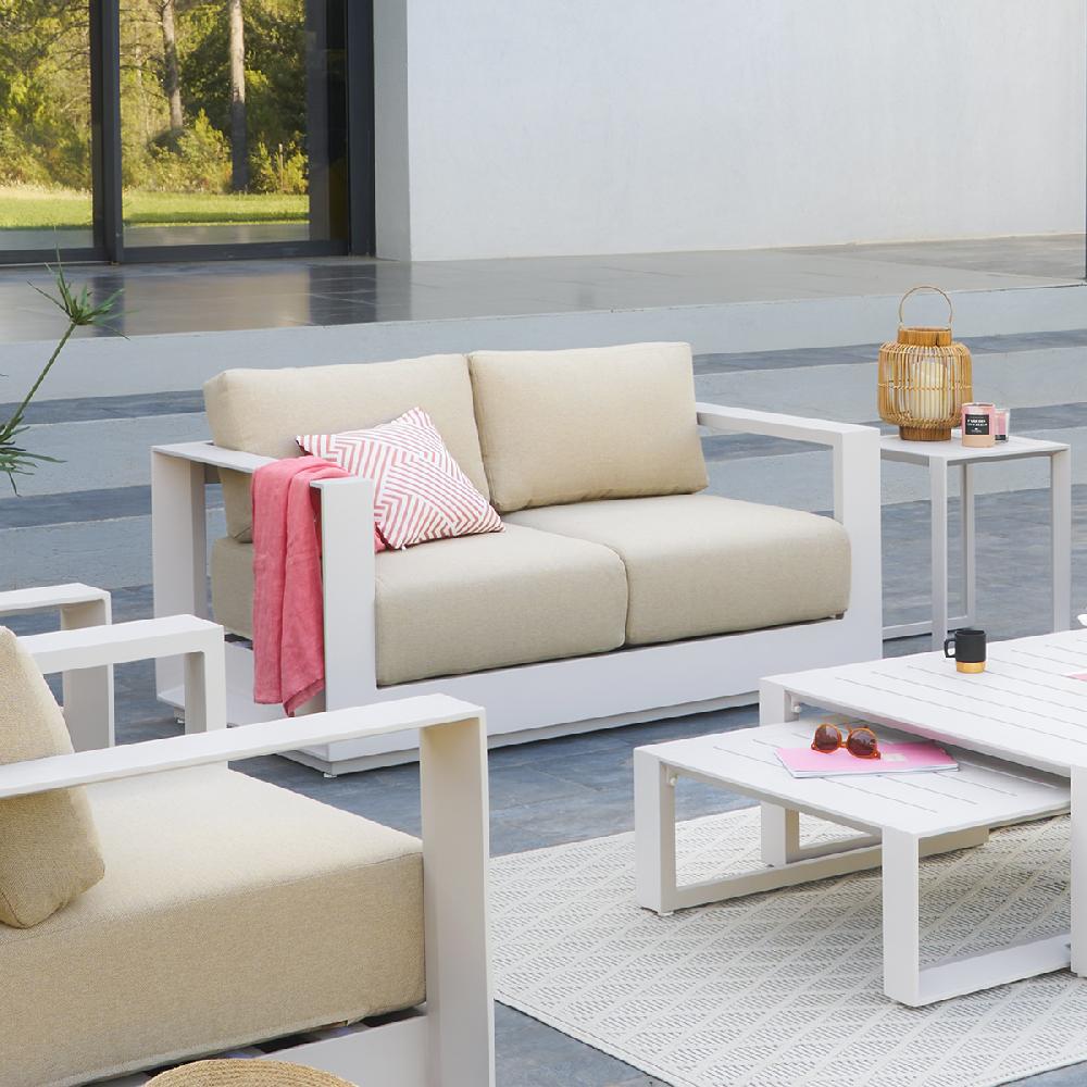 hesperide Canapé de jardin ALLURE Avoine & Beige zebrano