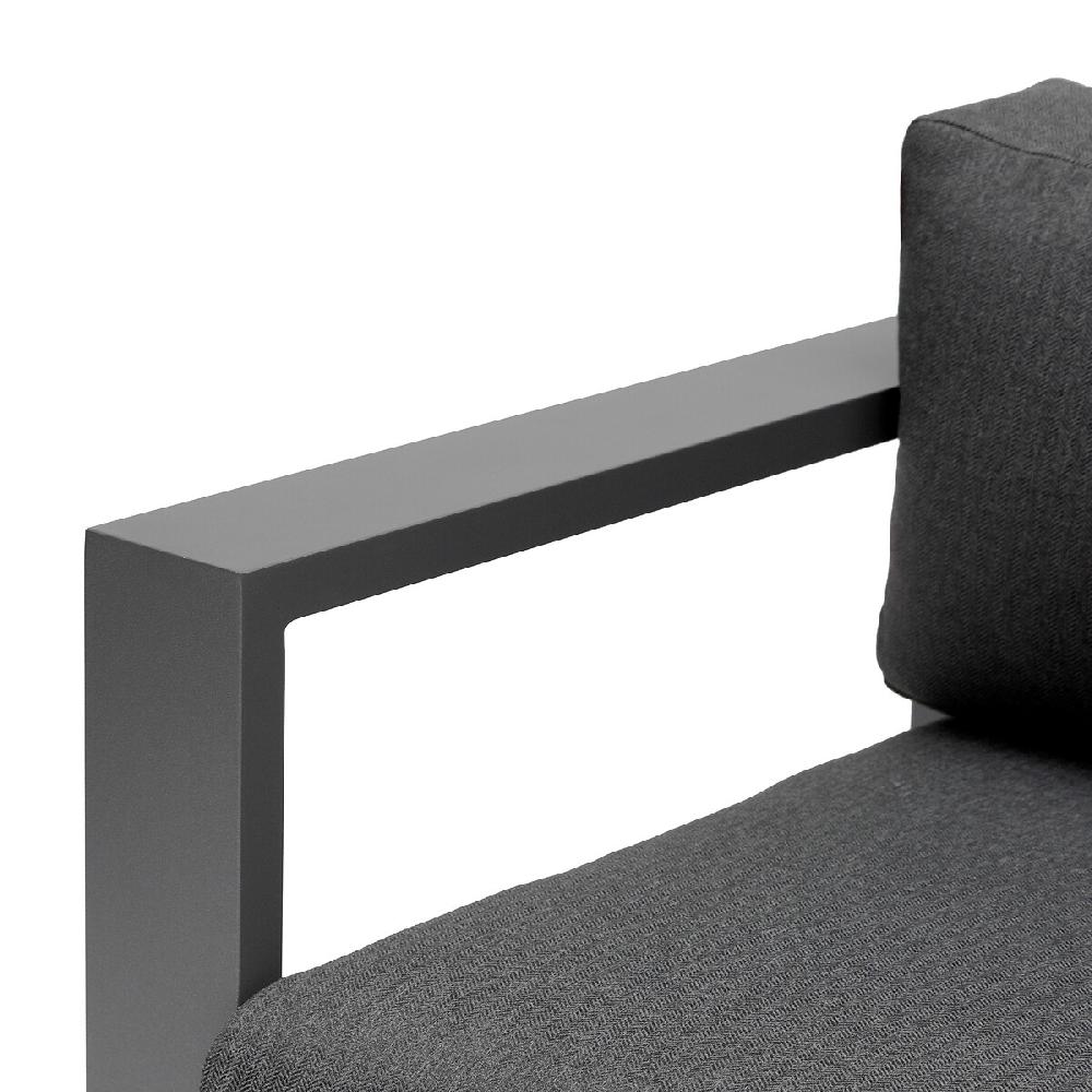 Hesperide Canapé De Jardin ALLURE Graphite & Gris Zebrano