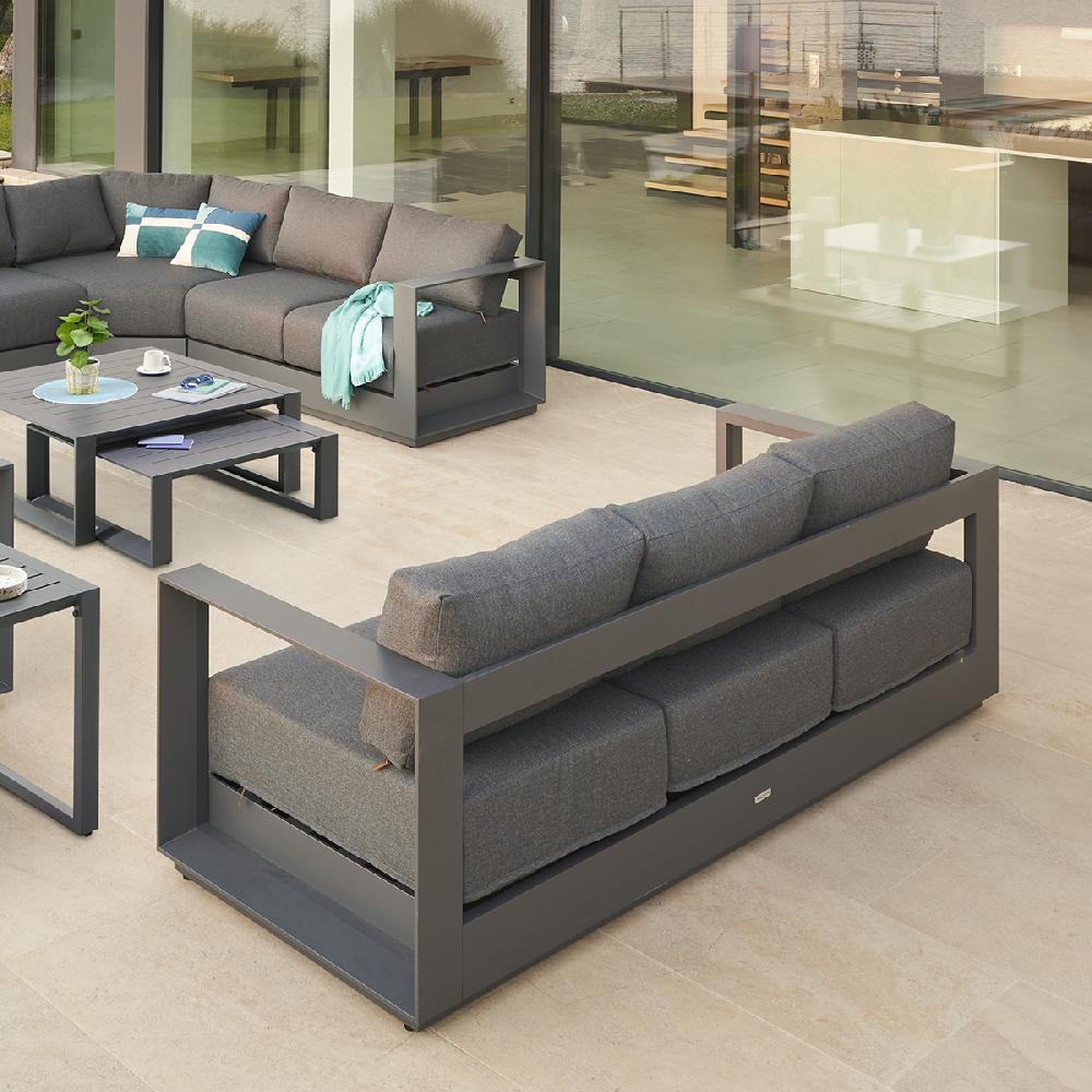 Hesperide Canapé De Jardin ALLURE Graphite & Gris Zebrano