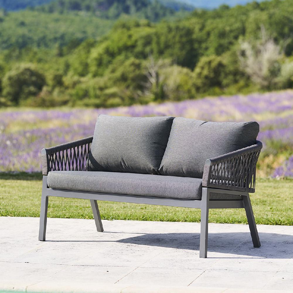 Hesperide Canapé De Jardin ORIENGO Anthracite & Graphite