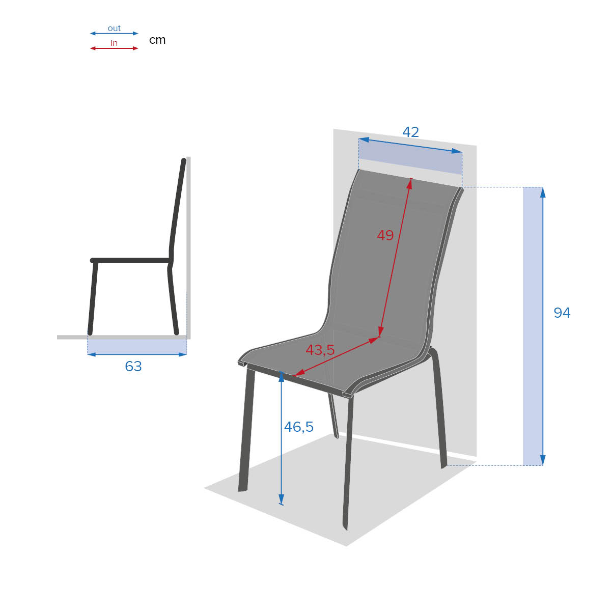 Hesperide Chaise De Jardin Empilable AXANT Lin & Blanc