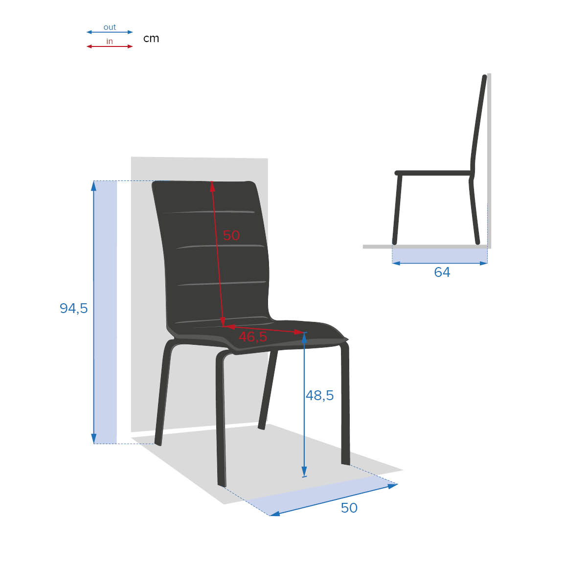 Hesperide Chaise De Jardin Empilable DIESE Anthracite & Graphite